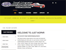 Tablet Screenshot of justmopar.com